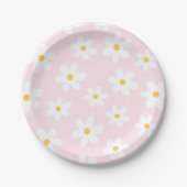 Roze en witte Daisy Bord (Voorkant)