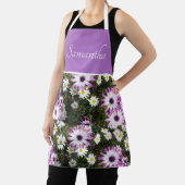 Roze en Witte Daisy Daisies Flowers Floral Apron Schort (Insitu)