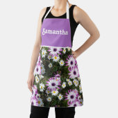 Roze en Witte Daisy Daisies Flowers Floral Apron Schort (Insitu)