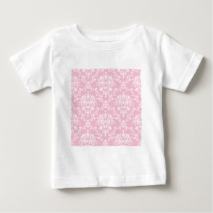 Roze en witte Damask