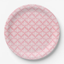 Roze en witte Damask
