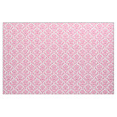 Roze en witte Damask Stof (Fat Quarter)