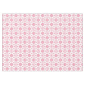 Roze en witte damaststijlpatroon tafelkleed (Voorkant (Horizontaal))