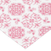 Roze en witte damaststijlpatroon tafelkleed (Gekanteld)