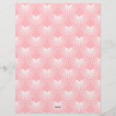 Roze en witte Deco-patroon Briefhoofd (Achterkant)