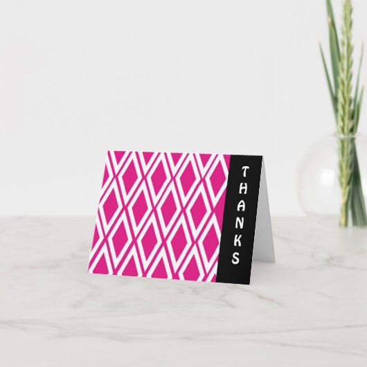 Roze en Witte Diamant Bedankt (Voorkant)