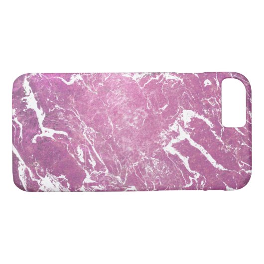 roze en witte draai marmer Case-Mate iPhone case (Achterkant (Horizontaal))