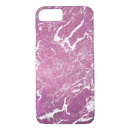 roze en witte draai marmer Case-Mate iPhone case (Achterkant)