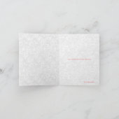 Roze en witte dress Hartelijk dank Bedankkaart (Binnen)