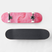 Roze en witte drieluikskateboard skateboard (Horizontaal)