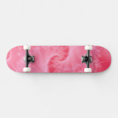 Roze en witte drieluikskateboard skateboard (Horizontaal)