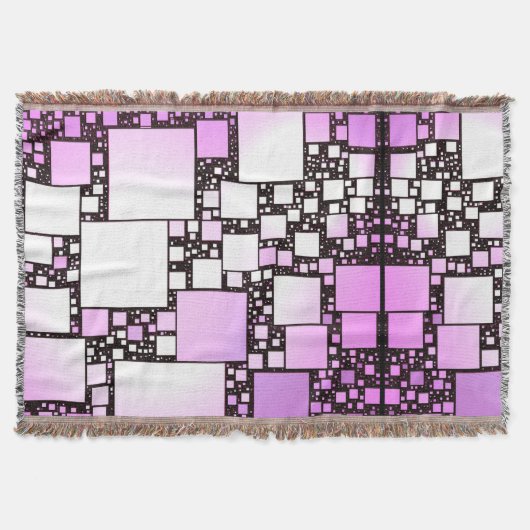 Roze en witte driemannen dop deken (Voorkant)