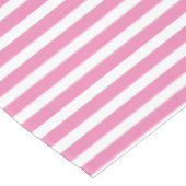 Roze en witte eenvoudige strips tafelkleed (Gekanteld)