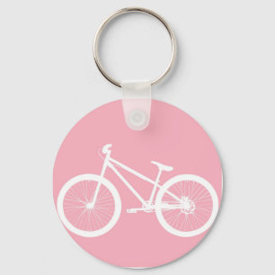 Roze en witte  fietsenSleutelhanger Sleutelhanger