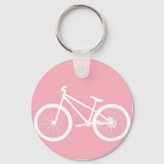 Roze en witte  fietsenSleutelhanger Sleutelhanger