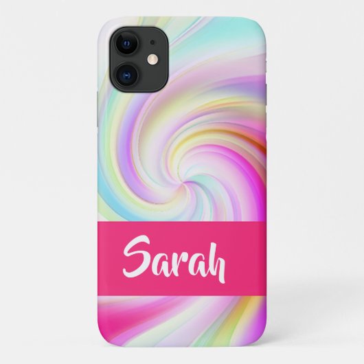 Roze en witte flacon met een beschermlaag Case-Mate iPhone case (Achterkant)