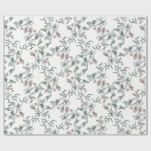 Roze en witte flaconhouder en drager voering cadeaupapier (Vlak)