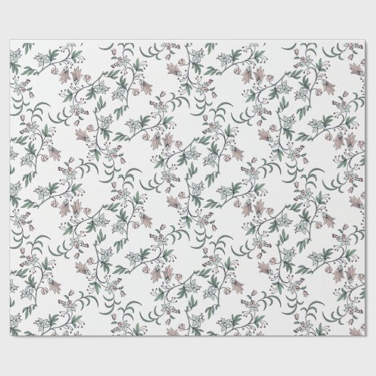 Roze en witte flaconhouder en drager voering cadeaupapier (Vlak)