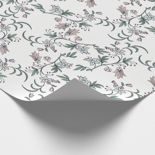 Roze en witte flaconhouder en drager voering cadeaupapier (Hoek)