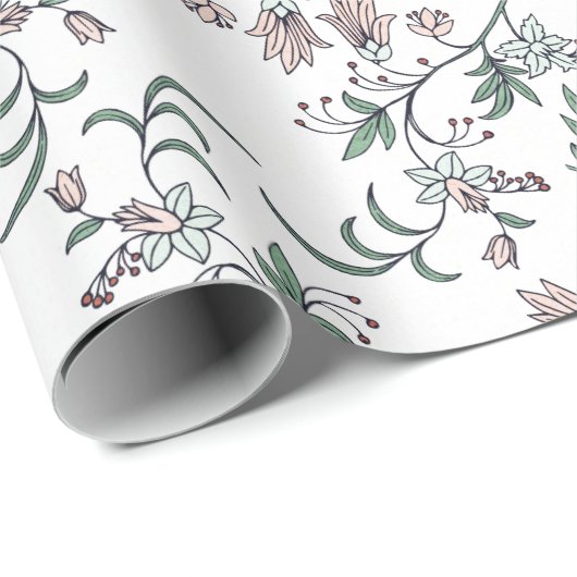 Roze en witte flaconhouder en drager voering cadeaupapier (Rol Hoek)