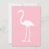 Roze en witte flamingo kaart (Voorkant)