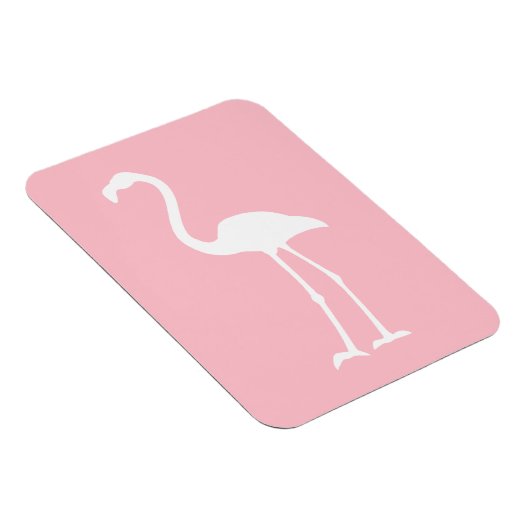 Roze en witte flamingo magneet (Rechterzijde)