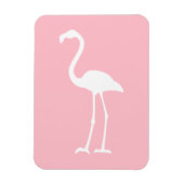 Roze en witte flamingo magneet (Verticaal)