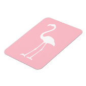 Roze en witte flamingo magneet (Linkerzijde)