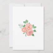 Roze en witte Floral 100e verjaardag Kaart (Achterkant)