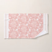 Roze en witte Floral Bad Handdoek (Handdoek)