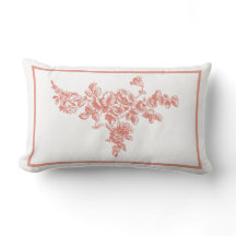  Roze en Witte Floral Bough Lumbar
