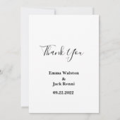 Roze en Witte Floral Greenery Wedding Invitation Kaart (Achterkant)