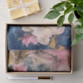 Roze en witte Floral Tissuepapier (Geschenk)