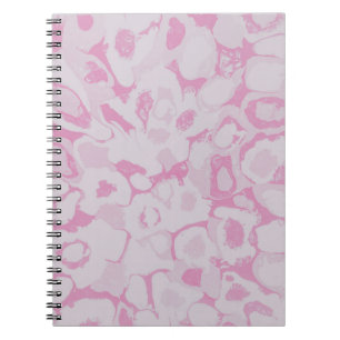 Roze en witte florale textiel notitieboek