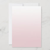 Roze en witte foto Kerstkaart Kaart (Achterkant)