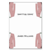 Roze en Witte Gay Trouwplaats Het Plaatsen van Kaa Kaart (Voorkant)