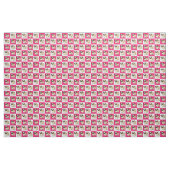 Roze en witte gecheckte stekker stof (Yard (91,4 cm))