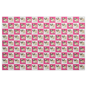 Roze en witte gecheckte stekker stof