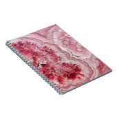 Roze en witte Geode Notitieboek (Rechterzijde)