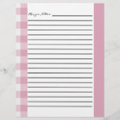 Roze en witte geplakt inkepjes (Achterkant)