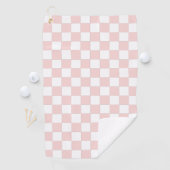Roze en witte geruite handdoek (Insitu)