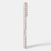 Roze en witte geruite plaid patroon Case-Mate iPhone case (Achterkant / Rechts)