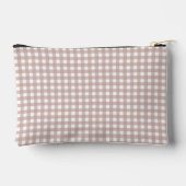 Roze en witte geruite ruitjesprint etui (Achterkant)