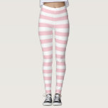 Roze en witte gestreept Leggings<br><div class="desc">Sweet pastelroze en wit gestreept over design Een perfect cadeau. Of waarom niet jezelf behandelen. Neem contact met mij op voor alle vragen. Bezoek mijn winkel voor andere producten waarin je geïnteresseerd kunt zijn en volg deze op.</div>