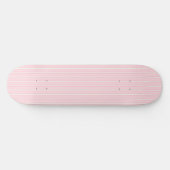 Roze en witte gestreepte Skatedeck Skateboard (Horizontaal)