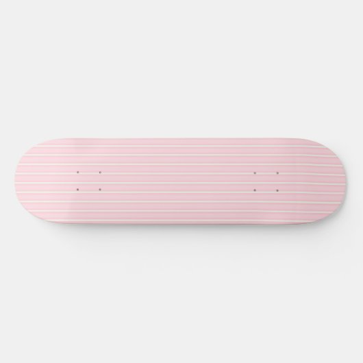Roze en witte gestreepte Skatedeck Skateboard (Horizontaal)