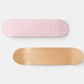 Roze en witte gestreepte Skatedeck Skateboard (Horizontaal)