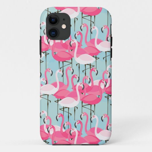 Roze en witte gewassen van vlamingos Case-Mate iPhone case (Achterkant)