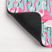 Roze en witte gewassen van vlamingos muismat (Hoek)