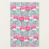 Roze en witte gewassen van vlamingos planner (Voorkant)